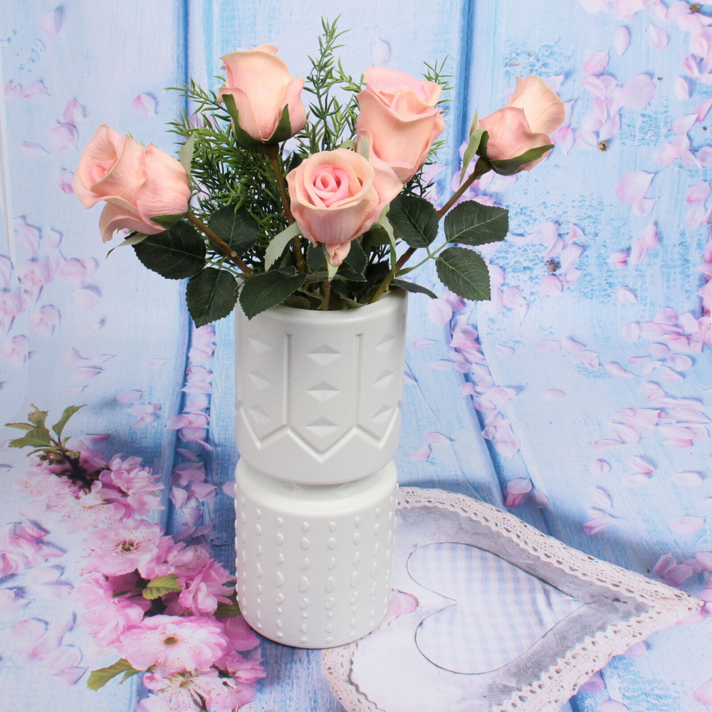 Ваза из пластика «Marlen-Софи» 3л 27,5*12см цвет белый