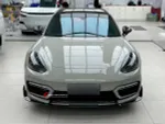 Карбоновая губа переднего бампера для PORSCHE PANAMERA G2 971.1 рестайлинг 2020–2024