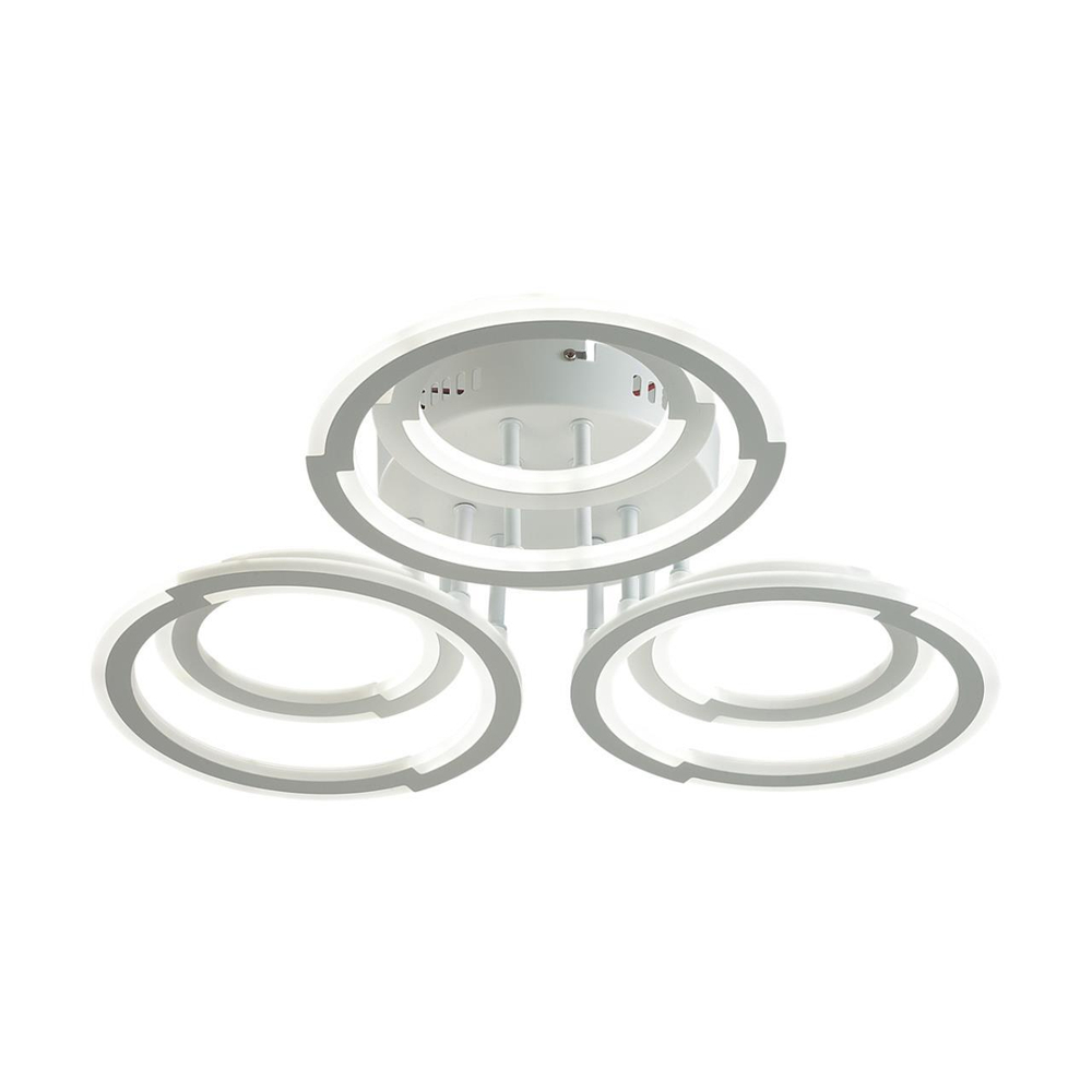 8028/80CL LEDIO LN25 247 белый/белый, металл/акрил Потолочный светильник с ПДУ LED 80W 3000-6000К 220V OSAKA