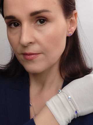 Браслет Миражи с кристаллами-хамелеонами Swarovski