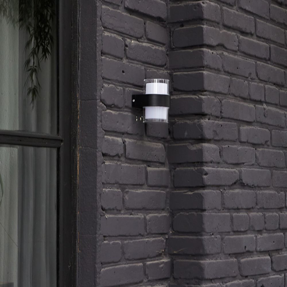 ULU-P22B-2x5W-4000K IP65 BLACK Светильник светодиодный уличный. Архитектурный накладной. Белый свет 4000K. Корпус черный. TM Uniel