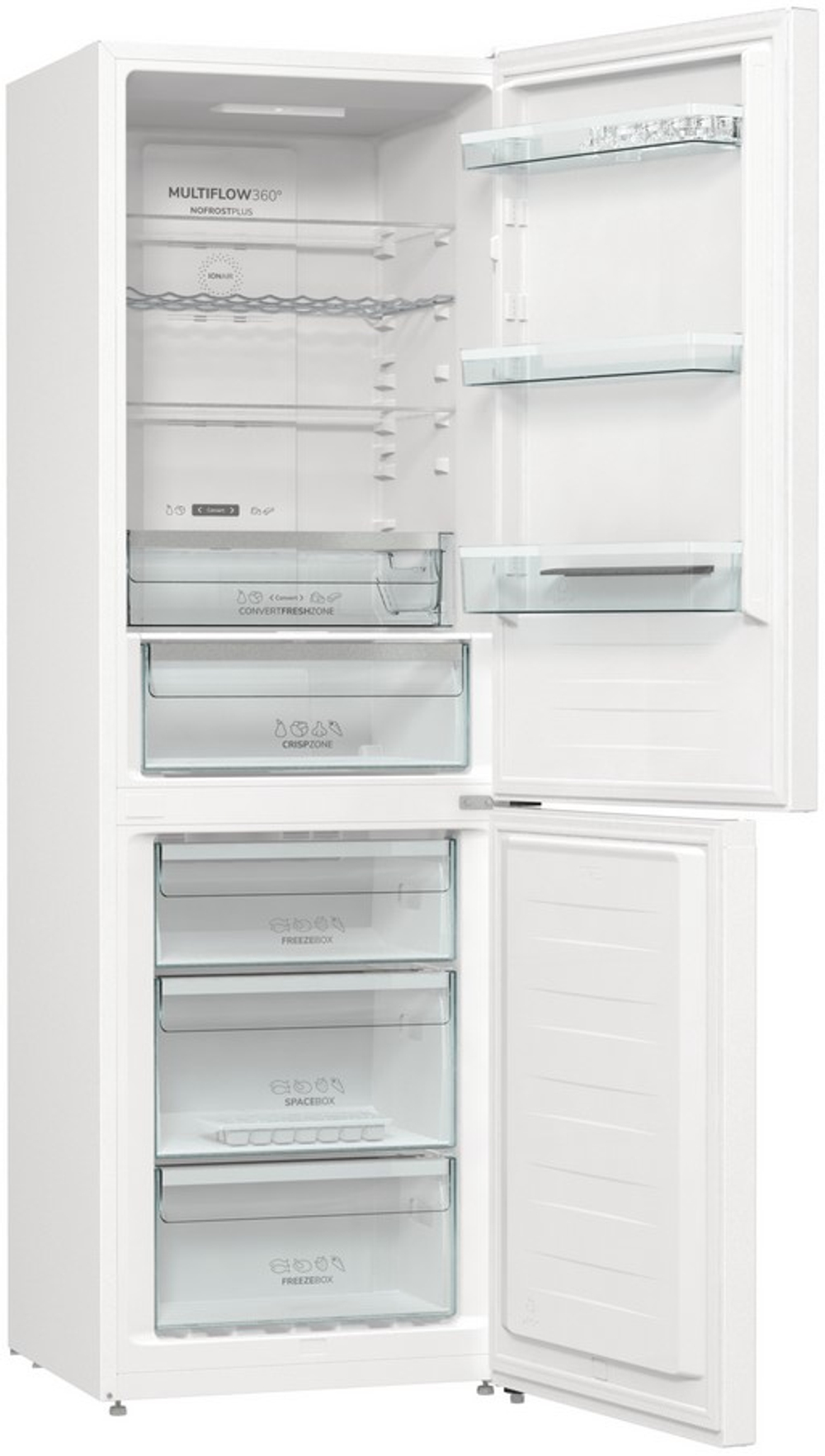 Отдельностоящий двухкамерный холодильник Gorenje NRK6192AW4