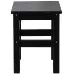 Табурет деревянный Одвар 33х33 см из массива сосны, черный