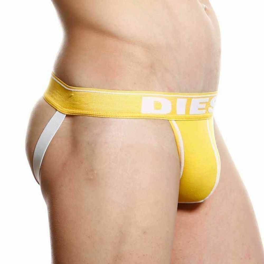 Мужские трусы джоки желтые Diesel Fresh and Bright Divine Jockstrap Yellow