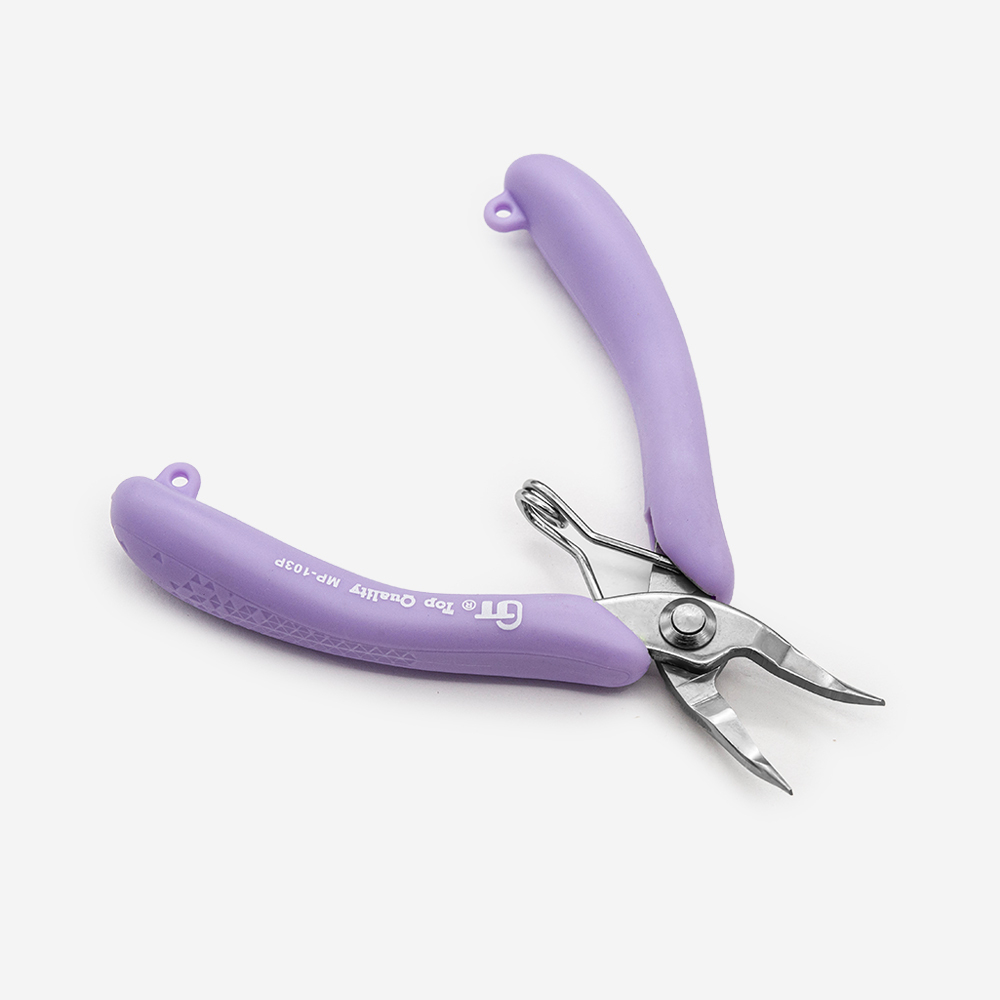 Стальные плоскогубцы-утконосы MP-103P, 110*100мм, фиолетовый
