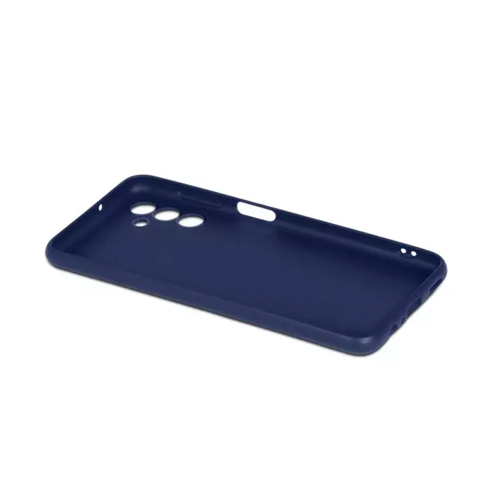 Силиконовый чехол с микрофиброй для Samsung Galaxy A04s/A13 blue DF