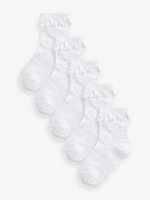 Носки хлопковые с рюшами для девочки Next 679-162, 5 шт., Белый