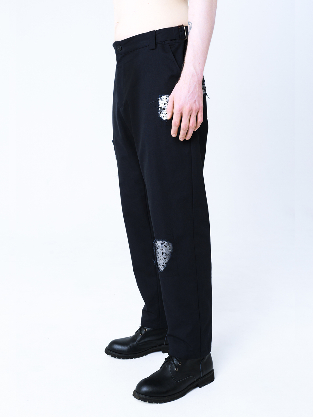 Брюки "Бессмертные" с пайетками. Черные