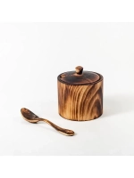 Сахарница с ложкой из кедра
