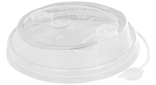 Крышка с питейником закрыв носик d-90 (1000шт) Прозрачная (ВЗЛП)