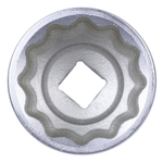 Головка торцевая стандартная двенадцатигранная 1&quot;, 75 мм KING TONY 833075M