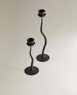 Zara Home Подсвечник из металла, цвет золотой, 17 см