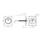 Броненакладка DEF.TRG/K.4286 SSC-16 сатинированный хром