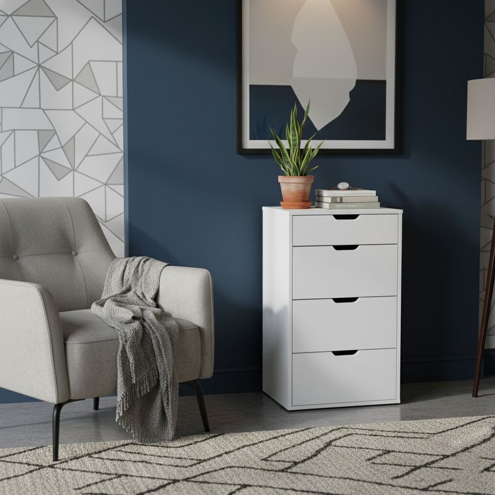 Комод Даллас, комод для одежды, белый 80-687