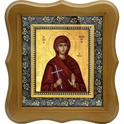 Филофея Афинская преподобномученица. Икона на холсте.