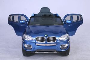 Детский электромобиль Joy Automatic BMW X6 синий