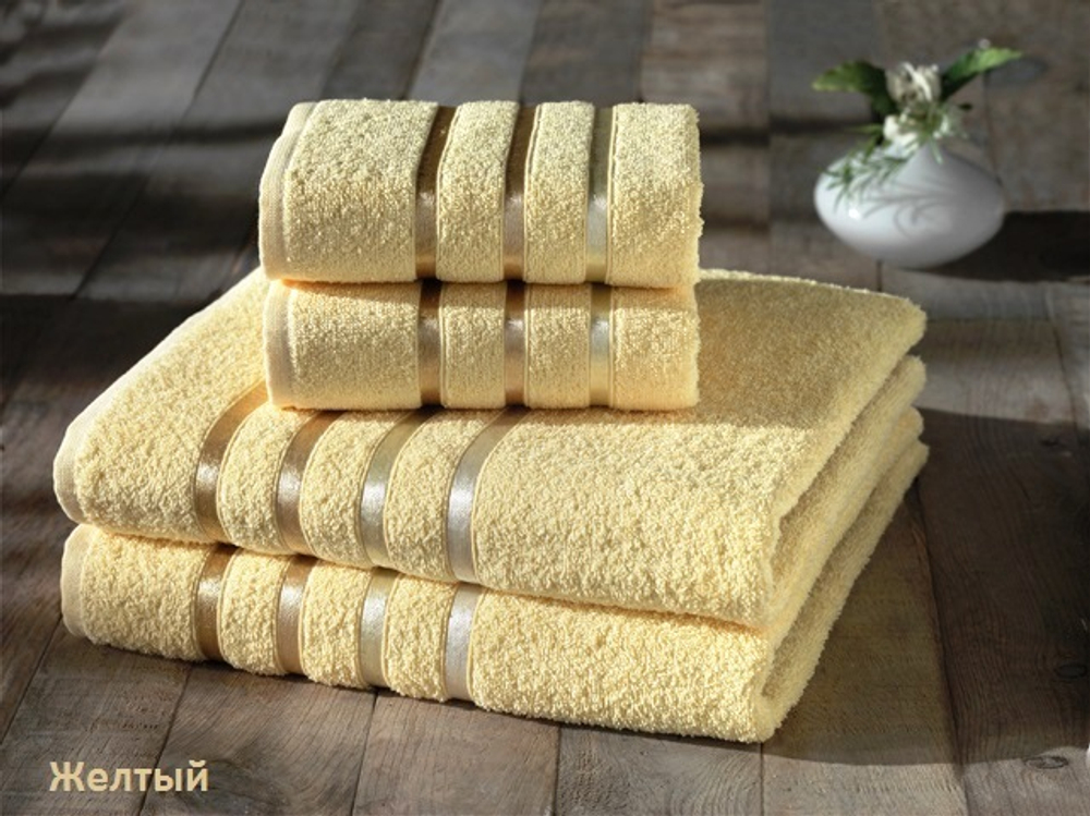 Набор махровых полотенец Карна "BALE" 50*80 см (2 шт.) + 70*140 см (2 шт.) (цвета в ассортименте)