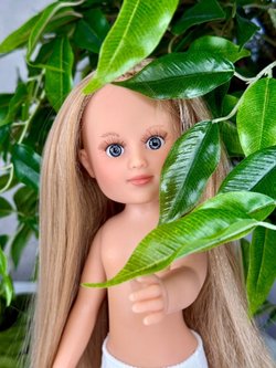 Кукла для девочки виниловая 34см Лесли без одежды (1440W1)
