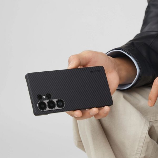 Чехол Pitaka Tactile Woven для Samsung Galaxy S25, Черный | Twill