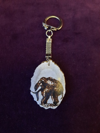 Брелок "Мамонт", рог лося