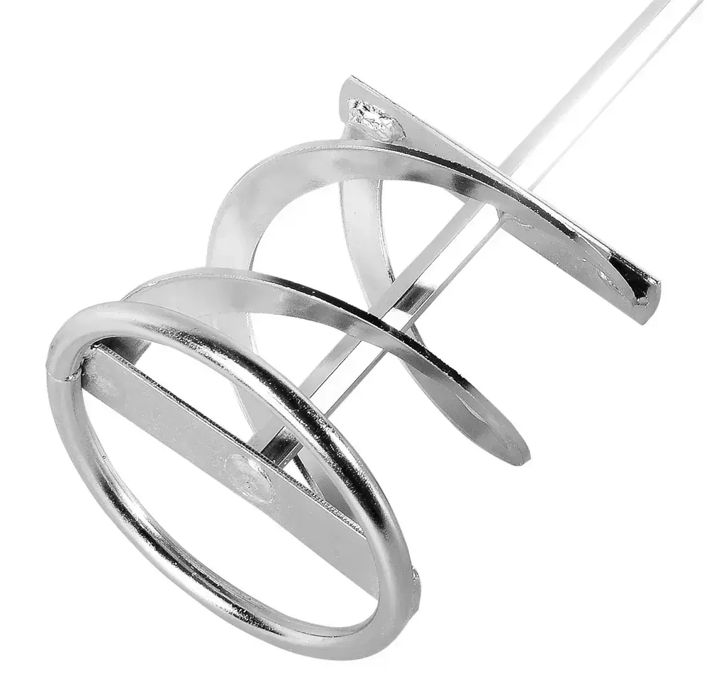 Насадка - миксер оцинкованная для краски, сухой смеси на дрель, шуруповерт 400х80 мм Вихрь