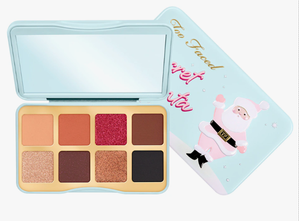 Too Faced Secret Santa Mini Eyeshadow Palette палетка теней