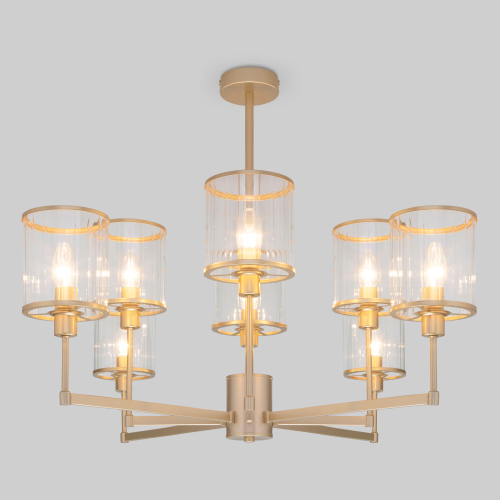 Умная потолочная люстра 60144/8 золото