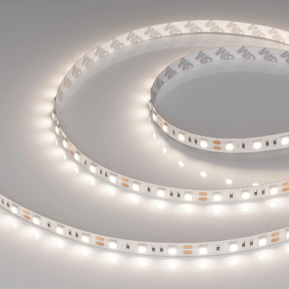 Светодиодная лента RT-B60-10mm 12V Day4000 (14.4 W/m, IP20, 5060, 5m) (Arlight, Открытый) 012338(2)