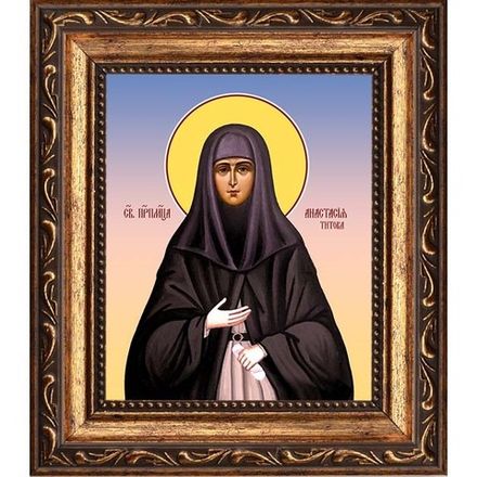 Анастасия Титова преподобномученица послушница. Икона на холсте.
