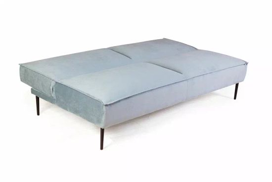 Диван-кровать ЭСТЕ, велюр, трехместный, прямой, клик-кляк без подлокотников