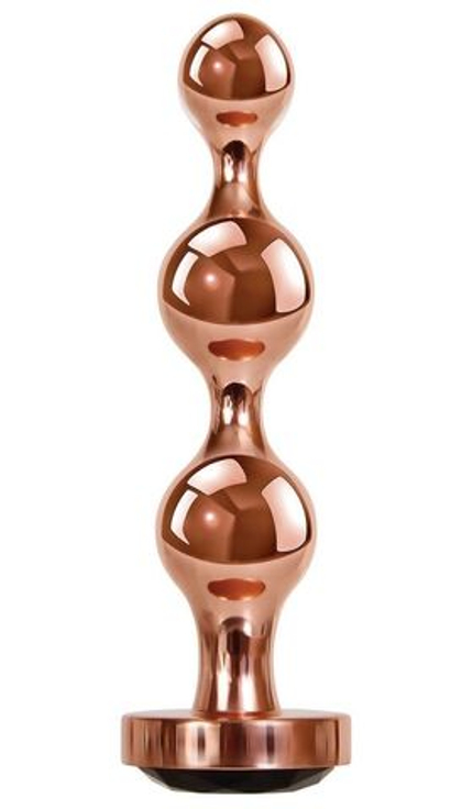 Золотистый анальный стимулятор-елочка Gold Digger Large - 13,5 см.