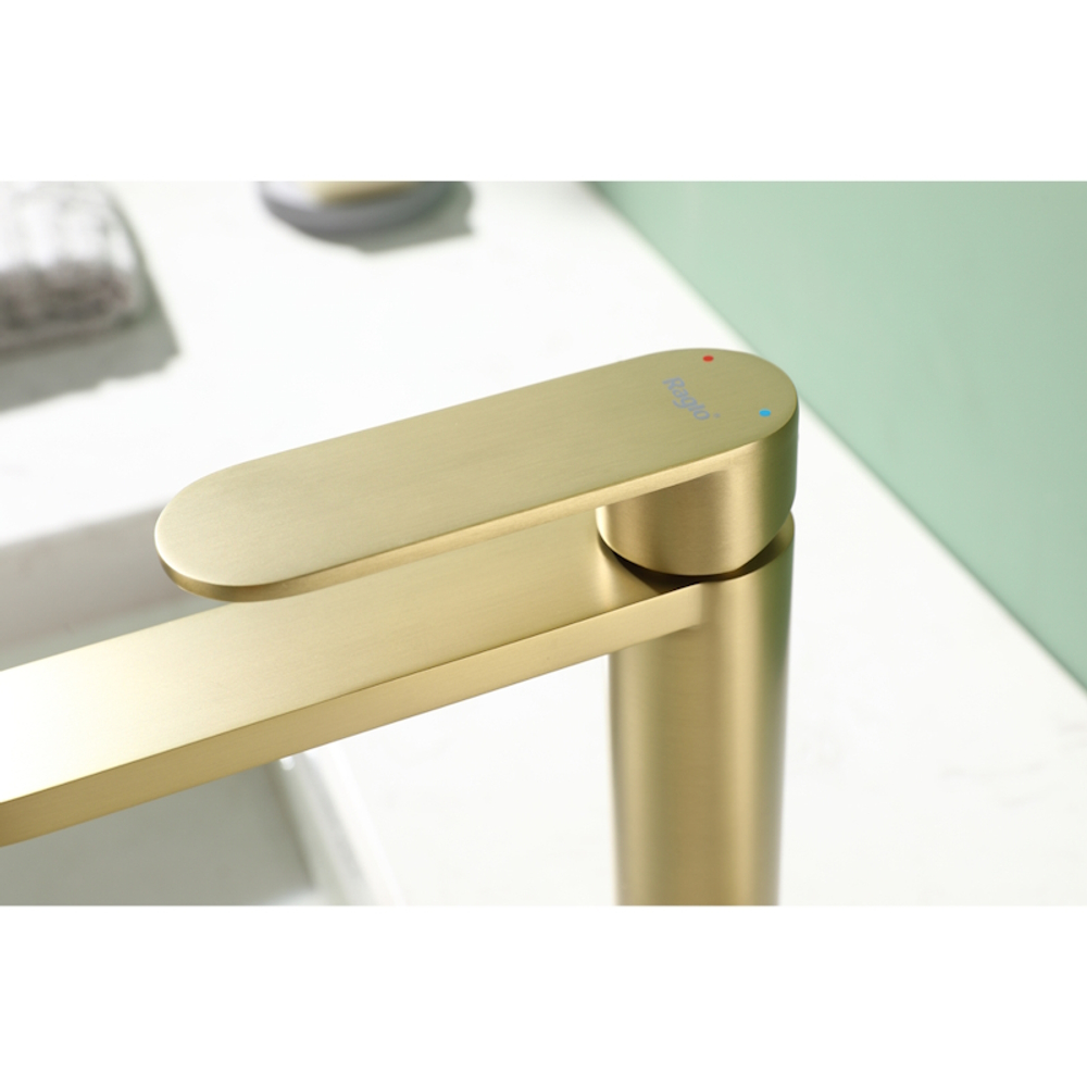 Смеситель для раковины Raglo R10.10.03, золотой сатин