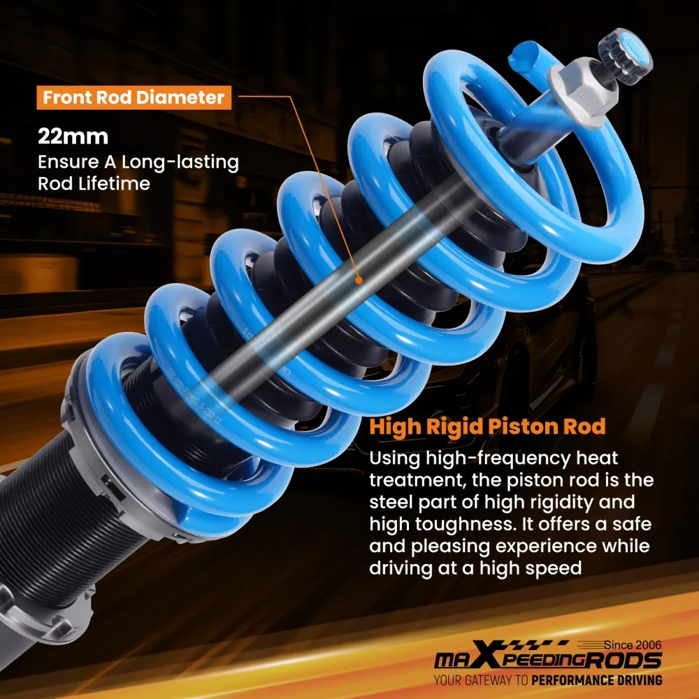 Комплект для автомобиля Audi A6 / A6 QUATTRO C7 12-18 MaXpeedingrods T6 Adjustable Coilovers Lowering Kit