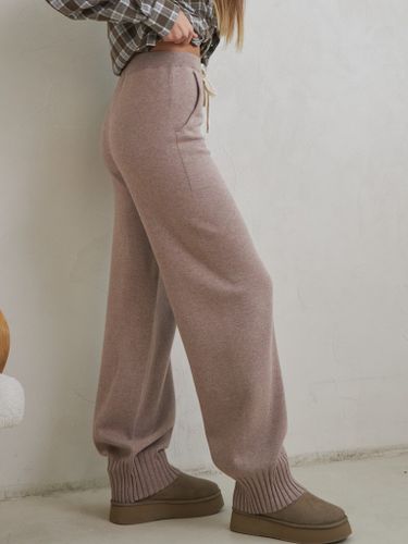 Брюки трикотажные цвета капучино