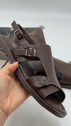 Босоножки женские натуральная кожа арт. PEXL 253-5 цвет "рыжий"