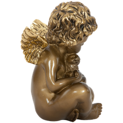 Статуэтка Ангел с кроликом Бронза