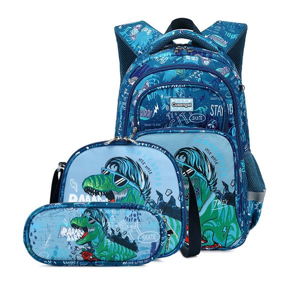 Çanta \ Bag \ Рюкзак Three-piece children&#39;s school bag