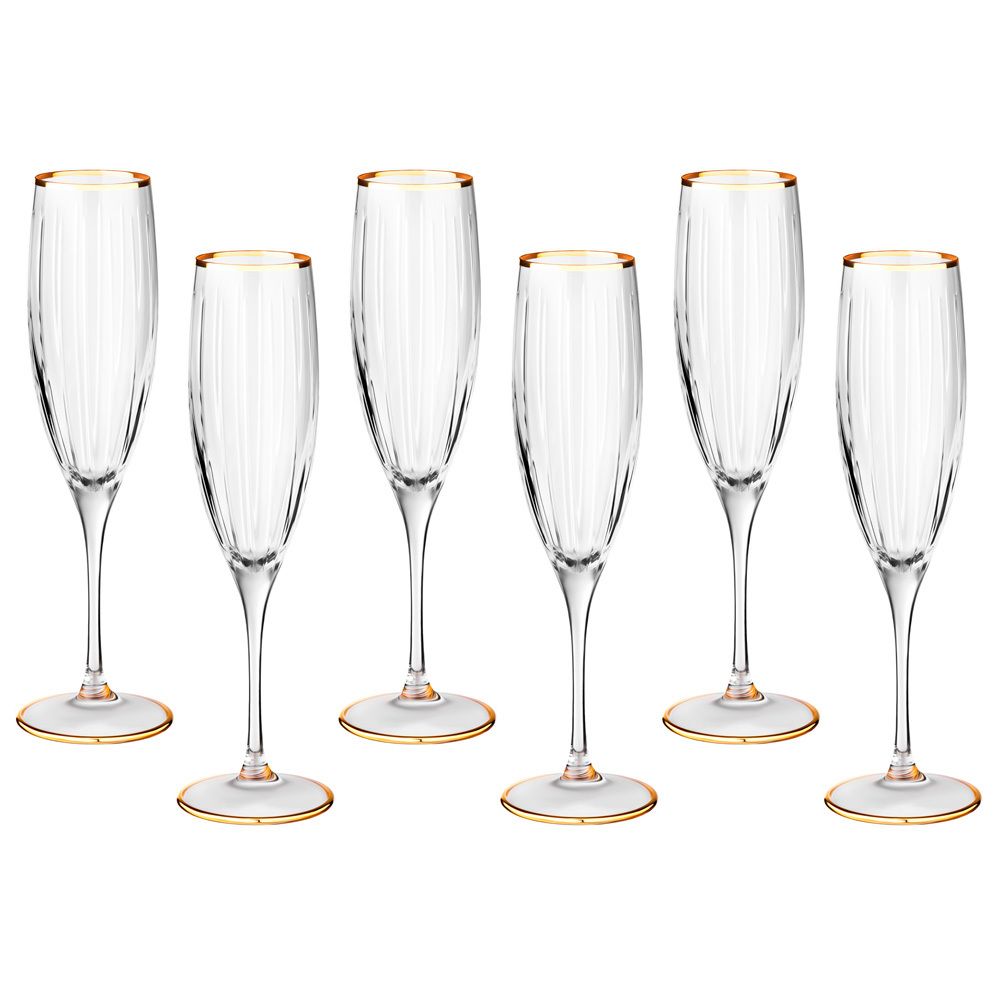НАБОР БОКАЛОВ ДЛЯ ШАМПАНСКОГО ИЗ 6 ШТ. 200 МЛ