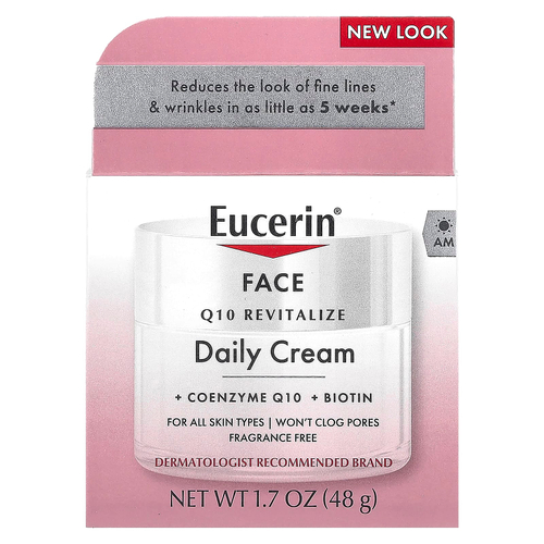 Eucerin, восстанавливающий дневной крем для лица с коэнзимом Q10, без отдушки, 48 г (1,7 жидк. унции)