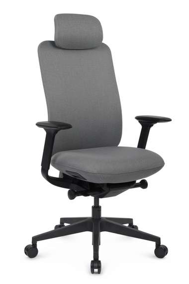 Кресло Antler EAN-001A Черный пластик/Серый