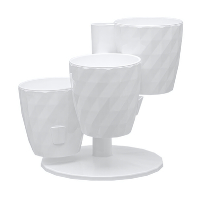 Кашпо "RUBY" Трио (1л) Цв. Белый