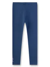 Легинсы синие Sanetta KIDSWEAR из органического хлопка