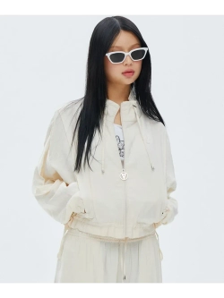 Куртка с застежкой-молнией с высокой горловиной из вискозы