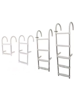 Трап навесной на борт, 4 ступени, алюминий, 1100 x 350 мм