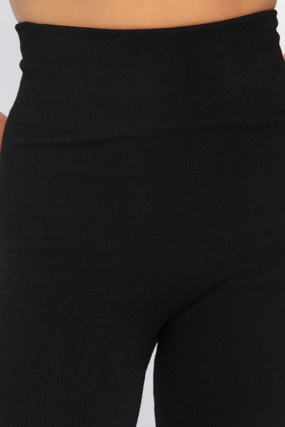 Лосины в рубчик утепленные НЬЮ (черные) Б14972-7М LT Collection