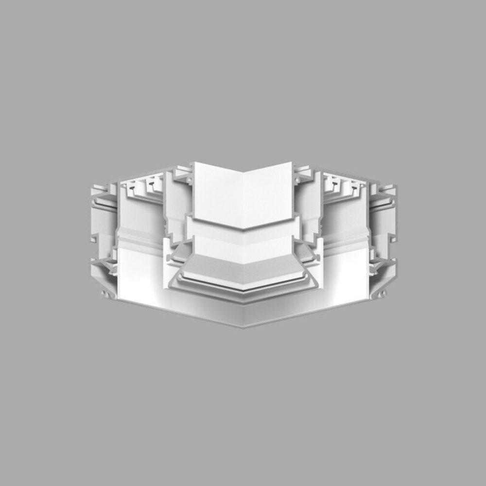 TR2026-WH Угловой элемент 90° трека SMART ONE, алюминий, белый