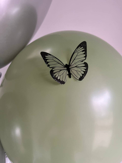 Воздушные шары для дочери эвкалипт/хром серебро №3297