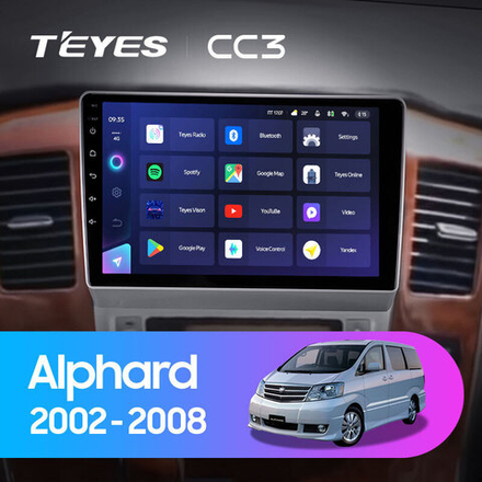 Teyes CC3 9" для Toyota Alphard 2002-2005