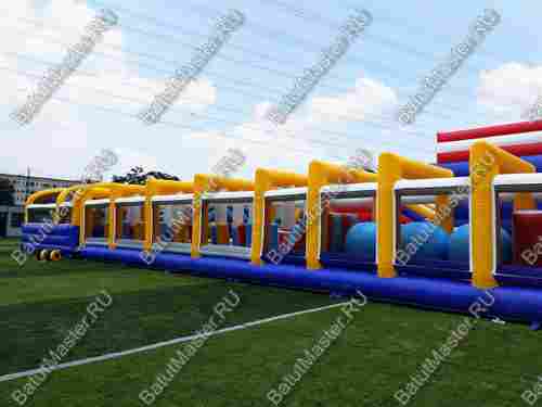 Надувной комплекс "Просторы для забав" 32,5*21,6*5 м