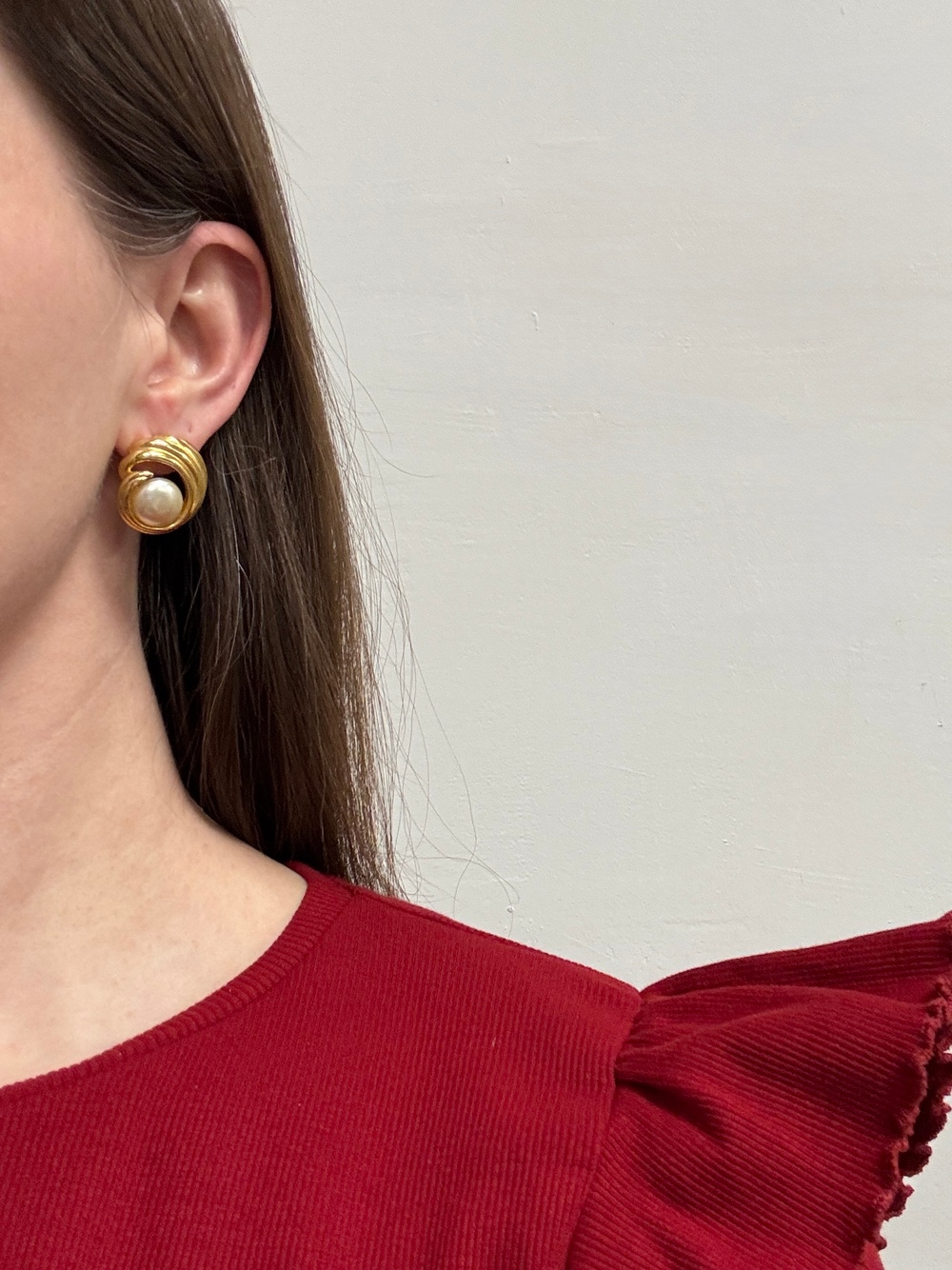 Серьги с «жемчугом»